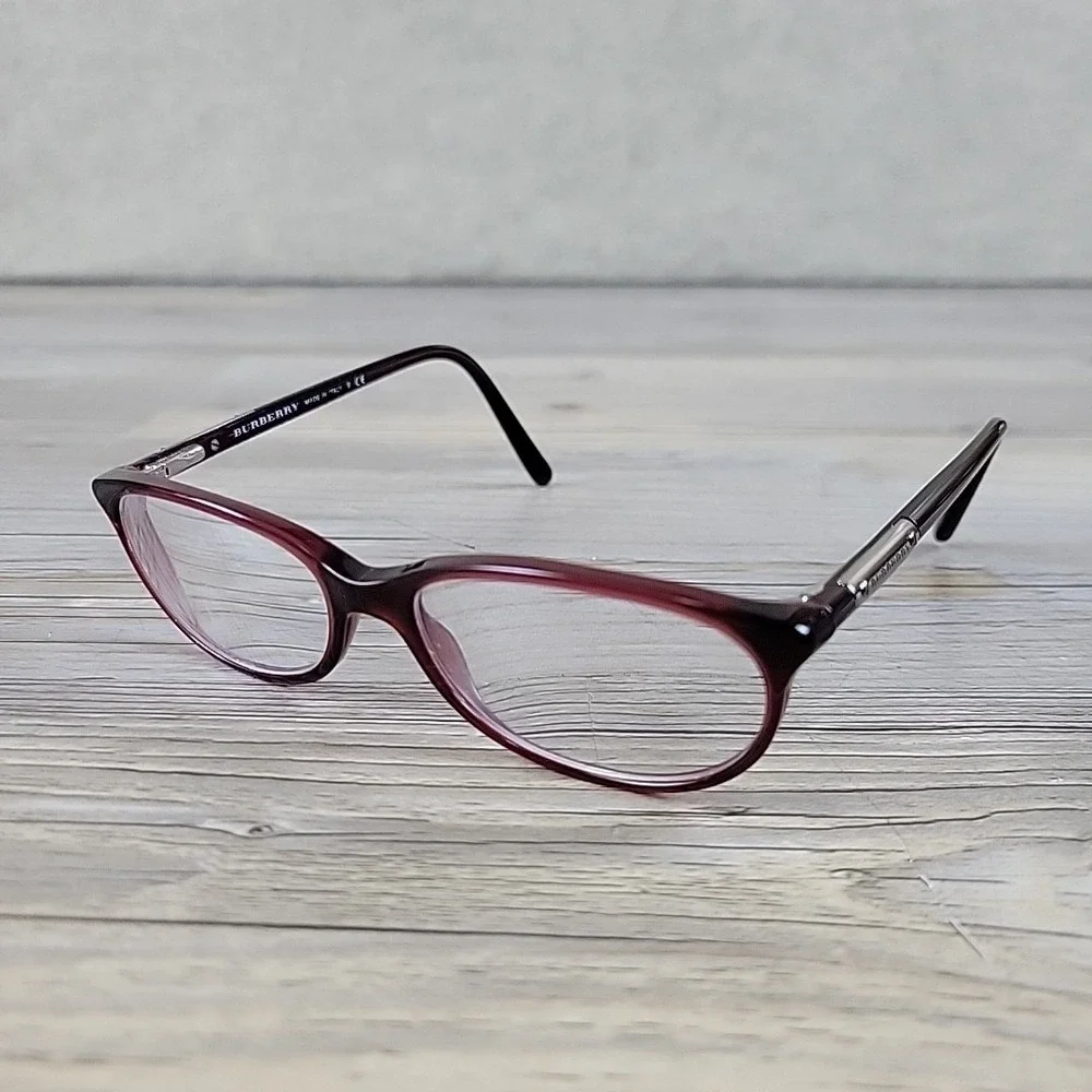 Burberry Eyeglasses B 2097 3014 Frames Only 50-15-135 Oval Red‎ Italy